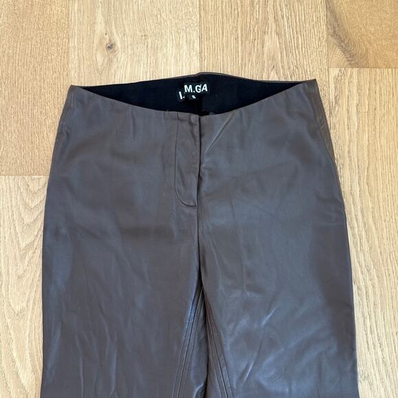 I.AM.GIA Flare Pants Faux Leather Size S Dark Brown - Picture 2 of 7